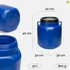 Garronda 30L Plastikfass BPA-freies quadratisches Fass und Produktbild-Vorschau 3