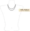 A diagram showing a necklace on a mannequin with measurements. Anteprima dell’immagine prodotto