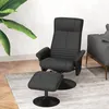 HOMCOM Relaxačné kreslo s podnožkou Otočné televízne kreslo Náhľad obrázku produktu 2