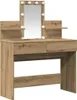 vidaXL Schminktisch Artisan-Eiche 100 x 40 x 130 cm Produktbild-Vorschau 1