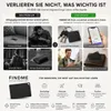 Detaillierte Infografik, die die Funktionen und Vorteile der FINDME Slim BLE Tracker Card zeigt Produktbild-Vorschau