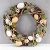 Deko Kranz Ostern 30cm Natur Frühling Türkranz Gesteck Eier Produktbild-Vorschau 6