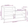 vidaXL Scarpiera bianca lucida 102x36x60 cm in legno - Anteprima dell’immagine prodotto 9