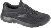 A black Skechers shoe is shown from the side against a white background. Produktbild-Vorschau