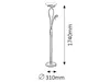 A line drawing of a floor lamp with dimensions indicated. Produktbild-Vorschau