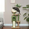 PawHut Kraboom 139 cm, kattenboom met kattenhol, geschikt Productafbeelding-voorbeeld 2