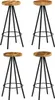 vidaXL Tabouret de bar 4 pcs. Bois massif de manguier Voir les images du produit 7