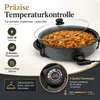 SHOV XXL Pizzapfanne Ø42 cm | Hitzebeständiger Glasdeckel & Produktbild-Vorschau 3