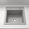 Faizee Home | Compact Granitspüle Grau 41 x 44 cm – Produktbild-Vorschau 5