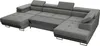A large, modular sectional sofa with a chaise lounge and a pull-out bed feature, shown from a slightly elevated, diagonal angle against a white background. Produktbild-Vorschau