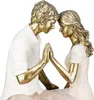 Gilde Figuur, set van twee, "Omhelzing", polyresin, crème, Productafbeelding-voorbeeld 4