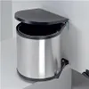 WESCO Poubelle à encastrer ronde - inox / noir, 13 litres Voir les images du produit 14
