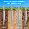 4 szt. uniwersalnych uchwytów do słupków do wbijania typu Podgląd zdjęcia produktu 5