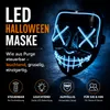 TK Gruppe Timo Klingler LED Scary Mask modrá - ako z Očisty Náhľad obrázku produktu 4
