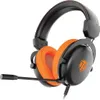 A black and orange gaming headset with a microphone. Anteprima dell’immagine prodotto
