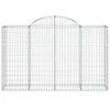 Gabionen mit Hochbogen 18Stk. 200x50x120/140cm Verzinktes Produktbild-Vorschau 4