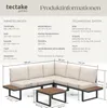 tectake® Aluminium Garten-Lounge-Set Eliar mit Produktbild-Vorschau 5