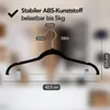 Brixy 20 Kleiderbügel – Hosenbügel – Samt – Mit Klammern – Produktbild-Vorschau 4