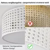 MinteVolt Deckenleuchte Ø50cm Weiß Rattan 3-flammig Produktbild-Vorschau 5