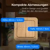 Aufputz Serienschalter Ahorn Holzoptik – Produktbild-Vorschau 3