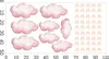 Wandsticker für Mädchen Rosa Wolken Dekoration Kinderzimmer Produktbild-Vorschau 2