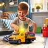 MalPlay Auto transporter Pannenhilfe LKW PKW Schlepper  LED Produktbild-Vorschau 6