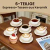 HOMELUX Tassen Set 6er mit Untertassen 120 ml Kaffeetassen Produktbild-Vorschau 8