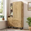 Armadio compatto Merax 110x186x38 cm, armadio da corridoio Anteprima dell’immagine prodotto 6