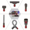A collage of vacuum cleaner attachments and the main unit, arranged in a hexagonal pattern. Produktbild-Vorschau