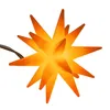 A single orange star-shaped light on a white background. Produktbild-Vorschau