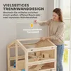 PawHut Hamsterkäfig 3 Etagen 68 x 61,5 x 90 cm Holz Produktbild-Vorschau 6