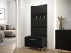 Nábytek do předsíně s čalouněnými panely ANDORA 3 - černý / Náhled obrázku produktu 1