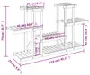 vidaXL Stojan na kvety 110x25x73 cm z masívneho jedľového Náhľad obrázku produktu 8
