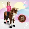 Pink Papaya koń XXL do jazdy "Max" 125cm z siodłem, uzdą i Podgląd zdjęcia produktu 2