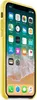 Apple Handyhülle Hard Case Echtleder Gelb für iPhone X 1 Produktbild-Vorschau 5