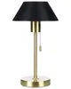 BELIANI Tischlampe Schwarz und Gold mit Kegelschirm und Produktbild-Vorschau 1