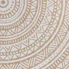 Ethno-Outdoor-Teppich Terrassenteppich rund in Beige und Produktbild-Vorschau 5