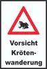 Vorsicht Krötenwanderung Schild A1 (594x841mm) Produktbild-Vorschau 1