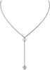 viva-adorno Edelstahl Damenkette Ypsilon Kette Plättchen Produktbild-Vorschau 1