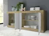 Sideboard >Belinda< in Eiche Cadiz / Weiss - Produktbild-Vorschau 2