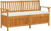VidaXL 316737, Braun, Akazienholz, Stoff, Polyester, Produktbild-Vorschau 8
