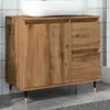 vidaXL Mobile da bagno rovere Artisan 65x33x60 cm materiale Anteprima dell’immagine prodotto 9