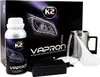 A product kit for headlight restoration, including a bottle of liquid, a power adapter, a metal cup with a tube, and a white funnel. Anteprima dell’immagine prodotto