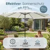 Sekey Sonnenschirm 3 x 3 m Aluminium Gartenschirm mit Produktbild-Vorschau 9