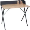Bureau gris - Brice - 90 x 50 x 84 cm Voir les images du produit 1