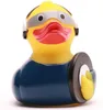 Badeente Diskjockey blau Vinyl 8,5 cm Produktbild-Vorschau 3