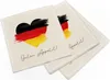 itenga 40x Serviette Herz Flagge DEUTSCHLAND Produktbild-Vorschau 3