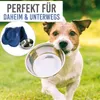 Silikon Napf mit Edelstahl Vorratsbehälter, 400ml, blau, Produktbild-Vorschau 6