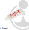 A tube of Fermit GLISSA Spezial-Armaturenfett is shown against a white and light gray background with abstract shapes. Produktbild-Vorschau