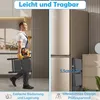 QEENTOE Schwarz Klapptritt mit 2 Stufen, faltbare Produktbild-Vorschau 4